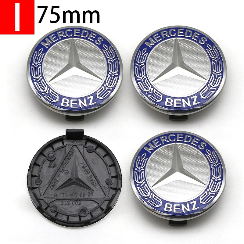 Mercedes-Benz Wheel Center Cap Set (60mm/75mm), Exclusive Brand Logo Design, Scratch-Resistant Durable Decoration, High-Quality Car Accessories
