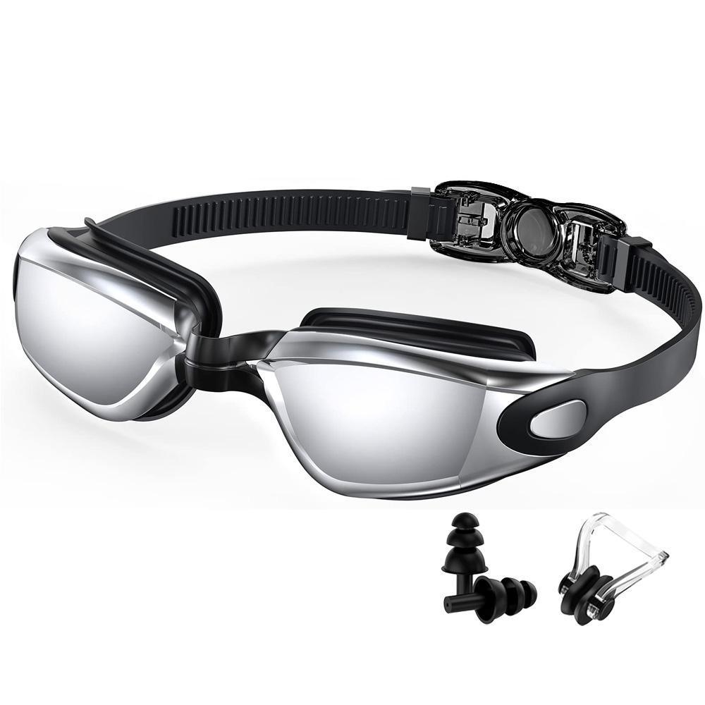 Unisex Tinted Lenses Sports Pool Goggles for Adults - Professional Fogless, 100% UV Protective, Leakproof Swimming Glasses, Anti-Fog Coating, Fashion Accessory for Pool Use
