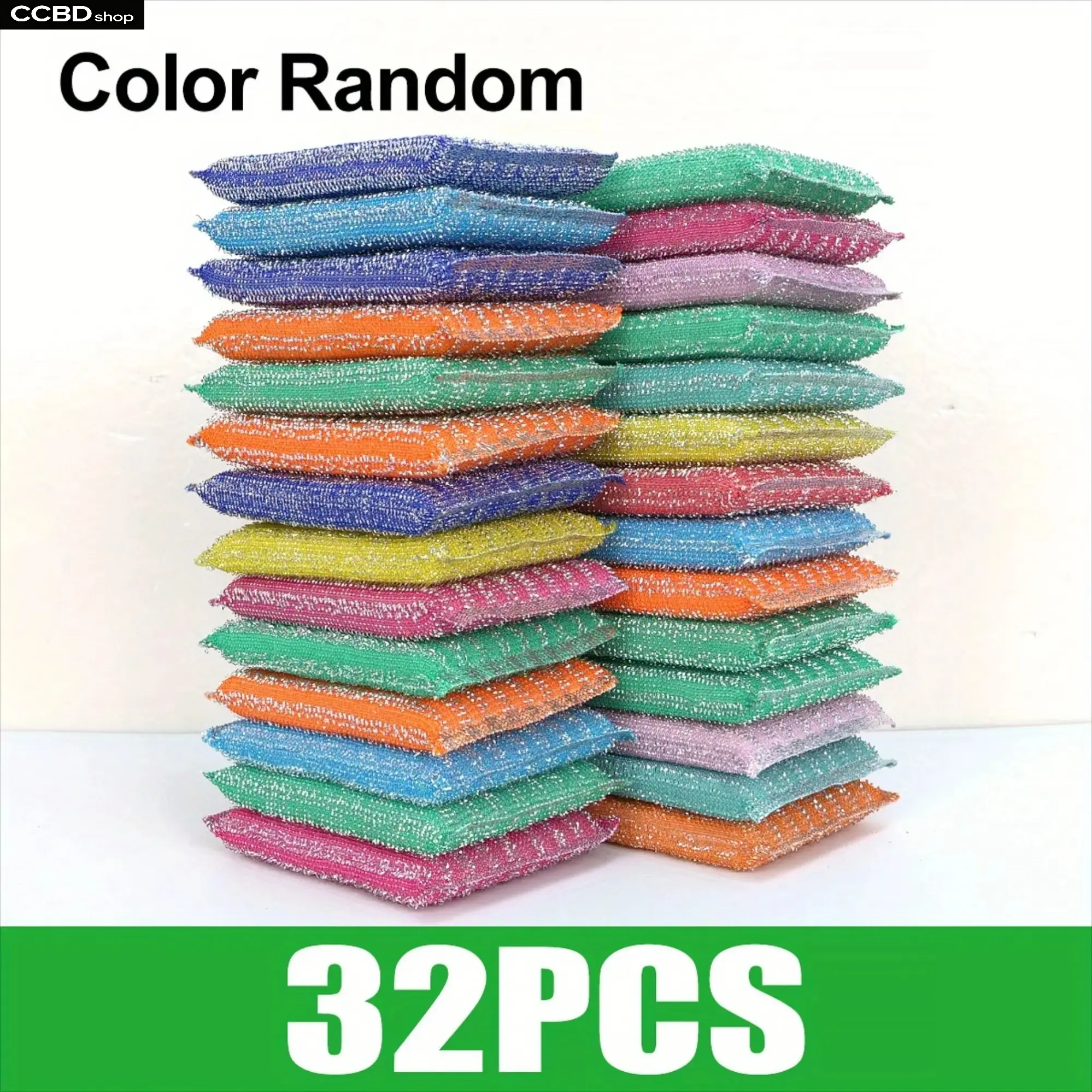 32 Pack Kitchen Cleaning Sponges Double Sided Reusable Thick Scrub Pads High Absorbent Dish Sponge Heavy Duty Cleaning Pads for Cookware Pots Pans Sink Countertop