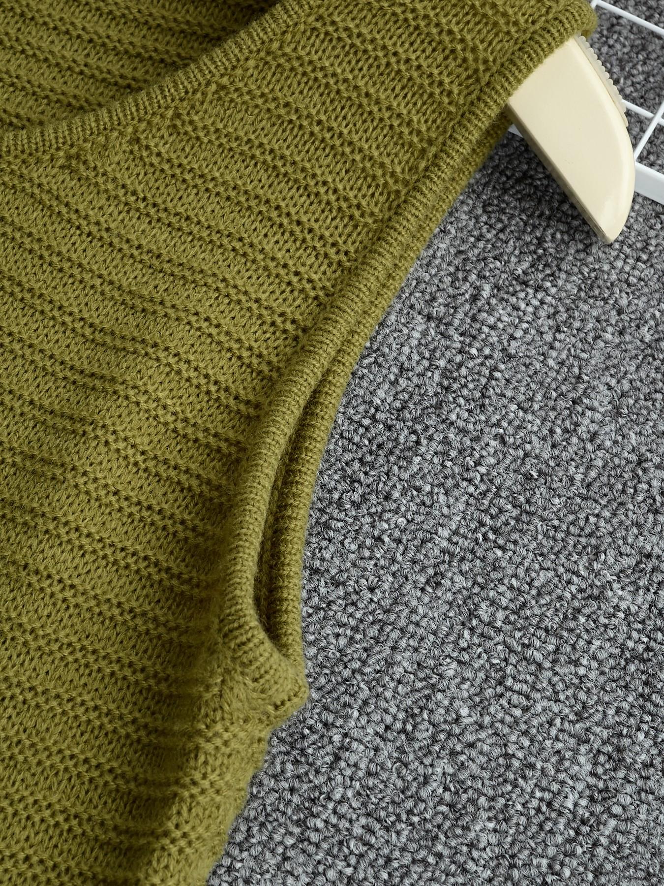 Elegant Knitted Bodycon Dress, Summer Vacation Fringe Skirt, Slim Fit Sleeveless Knit Vest Dress, Solid Round Neck Sweater Dress, Spring & Summer Women's Clothing