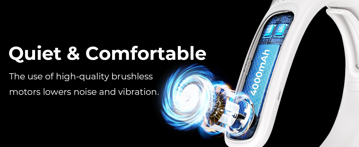 FrSara Neck Fan, 4 Turbo Bladeless Neck Fan, 4000 mAh Battery Operated USB Rechargeable Personal Fan, 360° Cooling Hands Free Fan, 3 Speeds, LED Display, Wearable Fan for Office Travel Gifts FrSara Neck Fan, 4 Turbo Bladeless Neck Fan, 4000 mAh Battery Operated USB Rechargeable Personal Fan, 360° Cooling Hands Free Fan, 3 Speeds, LED Display, Wearable Fan for Office Travel Gifts