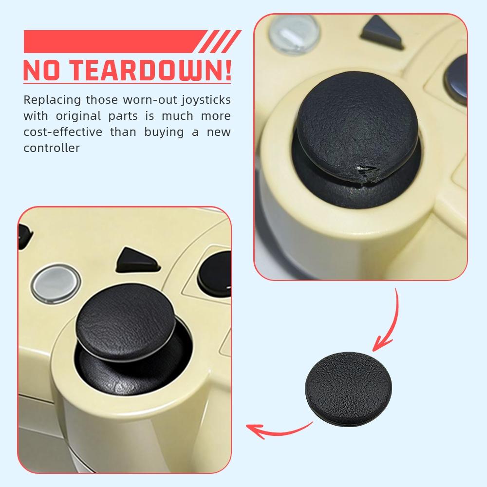 Ps3 Game Controller Joystick Replacement Repair Cap, Durable Gaming Accessory, Easy Installation, Compatible with Ps3 Controllers