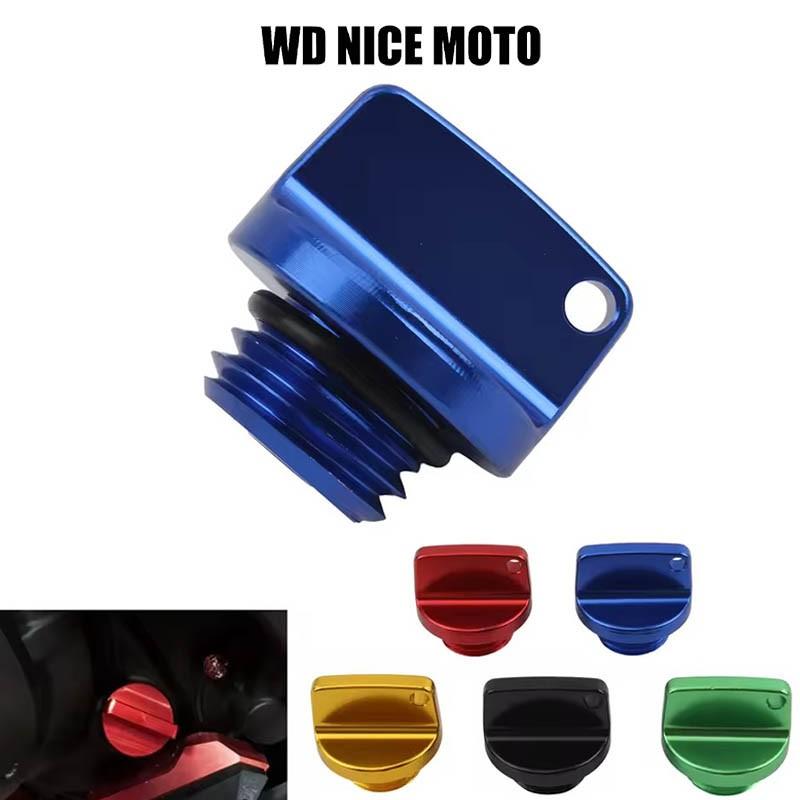 WD Nic Emoto Motorcycle Crankcase Cap, Cnc Engine Oil Filler Screw Cover Plug M20*2.5, for Yamaha Honda Suzuki Kawasaki