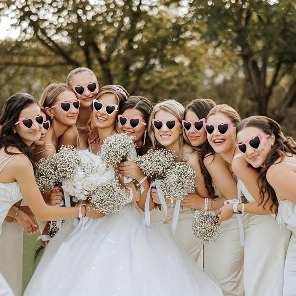 22 Pieces Bachelorette Proposal Gift Set, Single Party Glasses, Bride Squad Headbands, Wedding Accessories, Fun Party Supplies