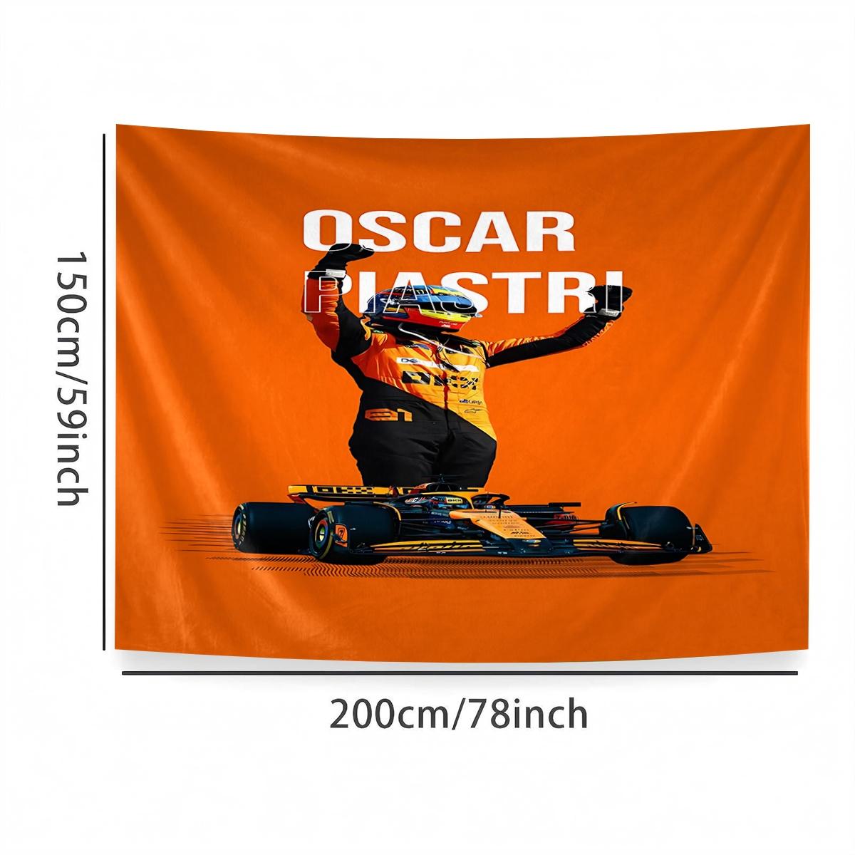 Oscar Piastri connection  Tapestry, Exquisite Patterns, Soft Fabrics, Perfect for Sofa or Bed Decoration, Comfortable Home Decoration, Bohemian Home Decoration