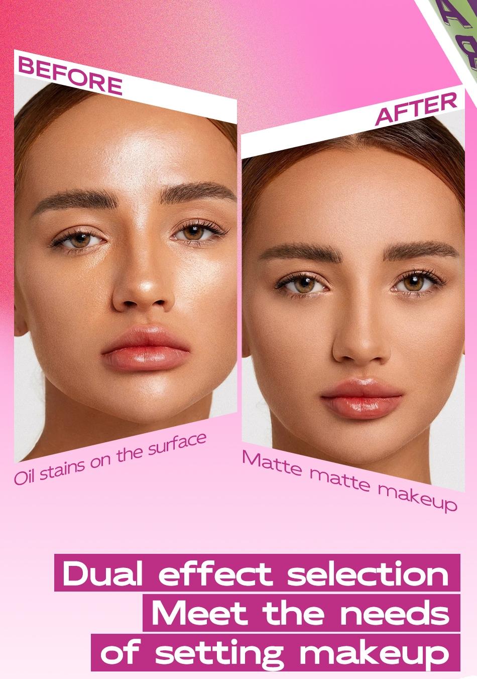 Maycheering Get Grip Matte Water Gloss Setting Spray, Makeup Setting Mist, Makeup Fixing Spray - 2.03oz Waterproof Oil Control Moisturizing Setting Spray, Light Lasting Formula, Anti-smudge, All Day Lasting Setting for Sensitive Light Skin
