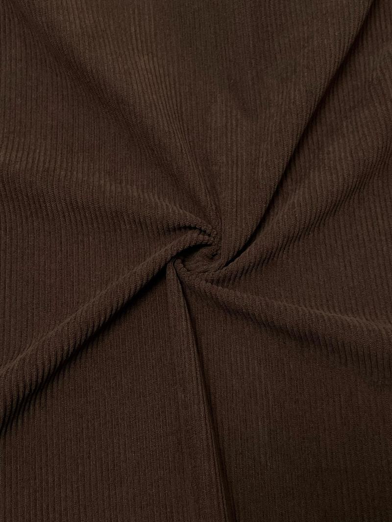 Women's Solid Drawstring Hooded Corduroy Dress, Casual Long Sleeve Dress for Fall & Winter, Women's Islamic Clothing for Daily Wear, Modesty Muslim Clothing