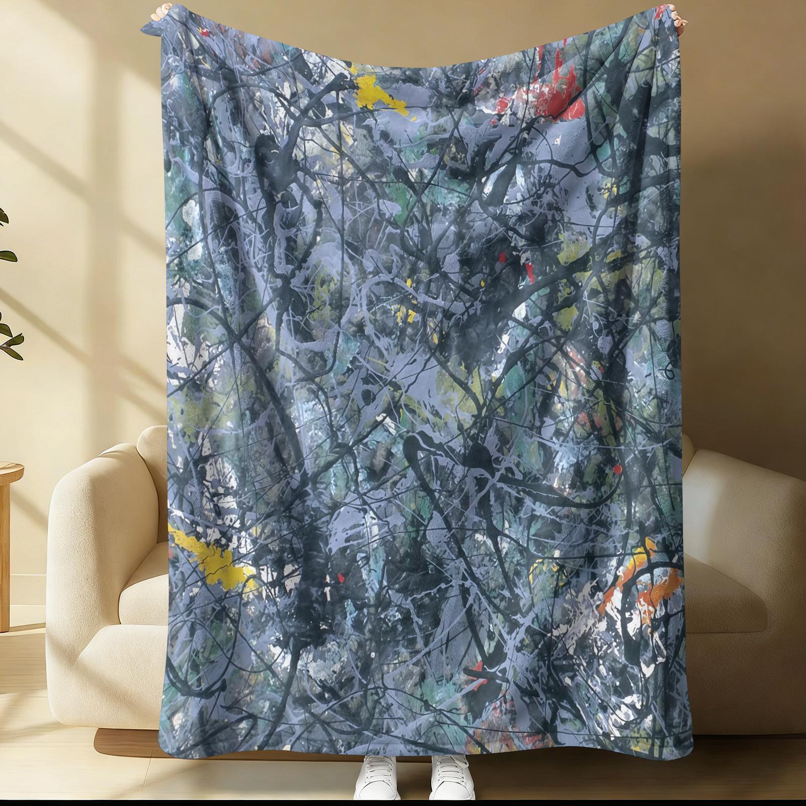 The Stone Roses Throw Blanket, 90s Britpop Indie Rock Band Cozy Fleece Blanket, Retro Music Album Cover Themed Blanket for Sofa Bed, Perfect Gift for Music Lovers & Rock Fans