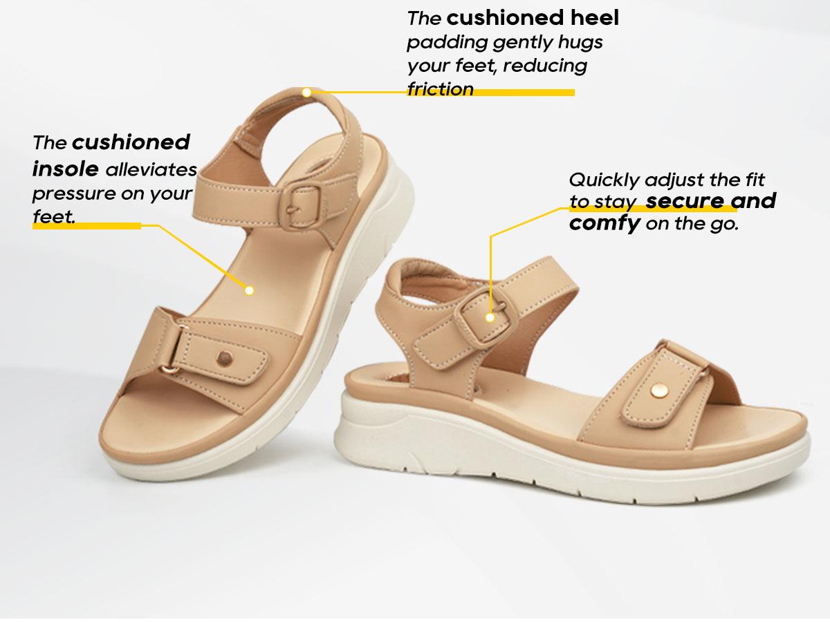 Women Massage Sandals Orthopedic Walking Platform Sandals