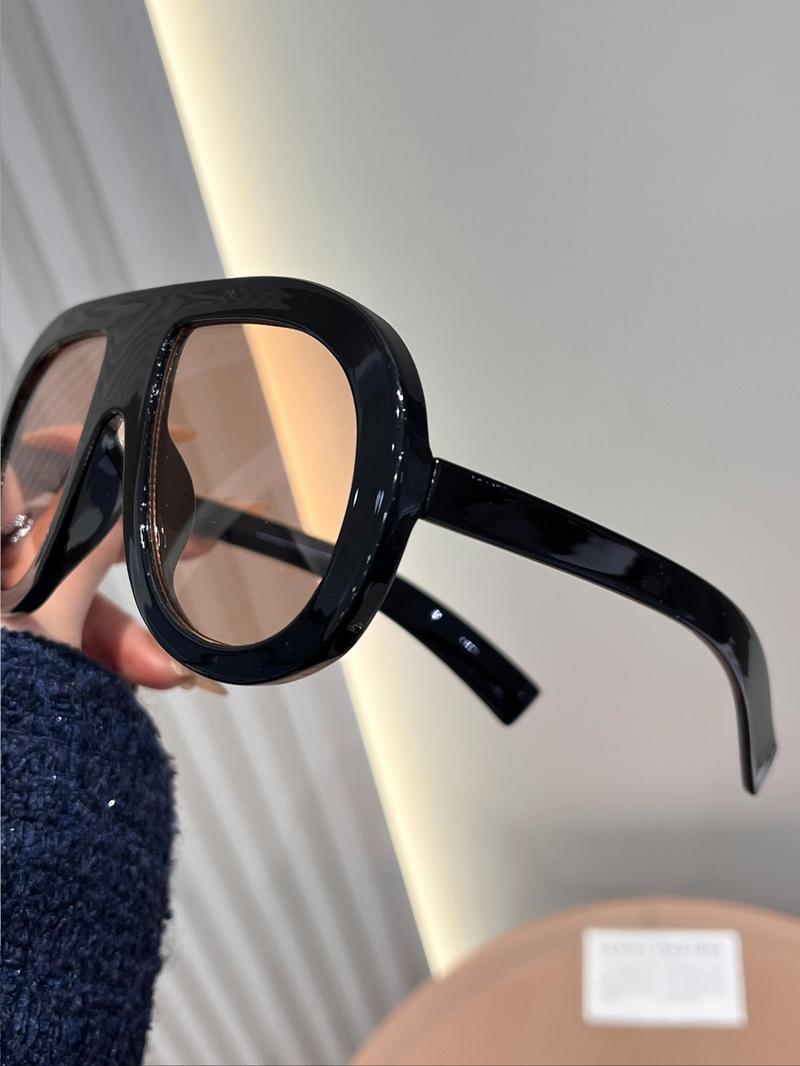 Unisex Fashionable All-match Tinted Lens Sunglasses, Trendy Casual Sunglasses for Everyday Use, Fashion Accessories for Outdoor Activities, High Quality Sunglasses