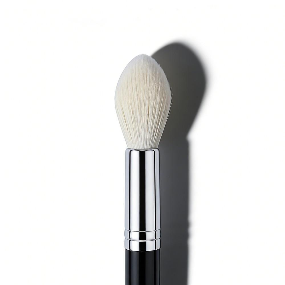 Goat Hair Contour Brush, Face Contour Powder Blush Highlight, Tapered Makeup Tool, 100% Goat Hair, Sculpting Makeup Brush 002