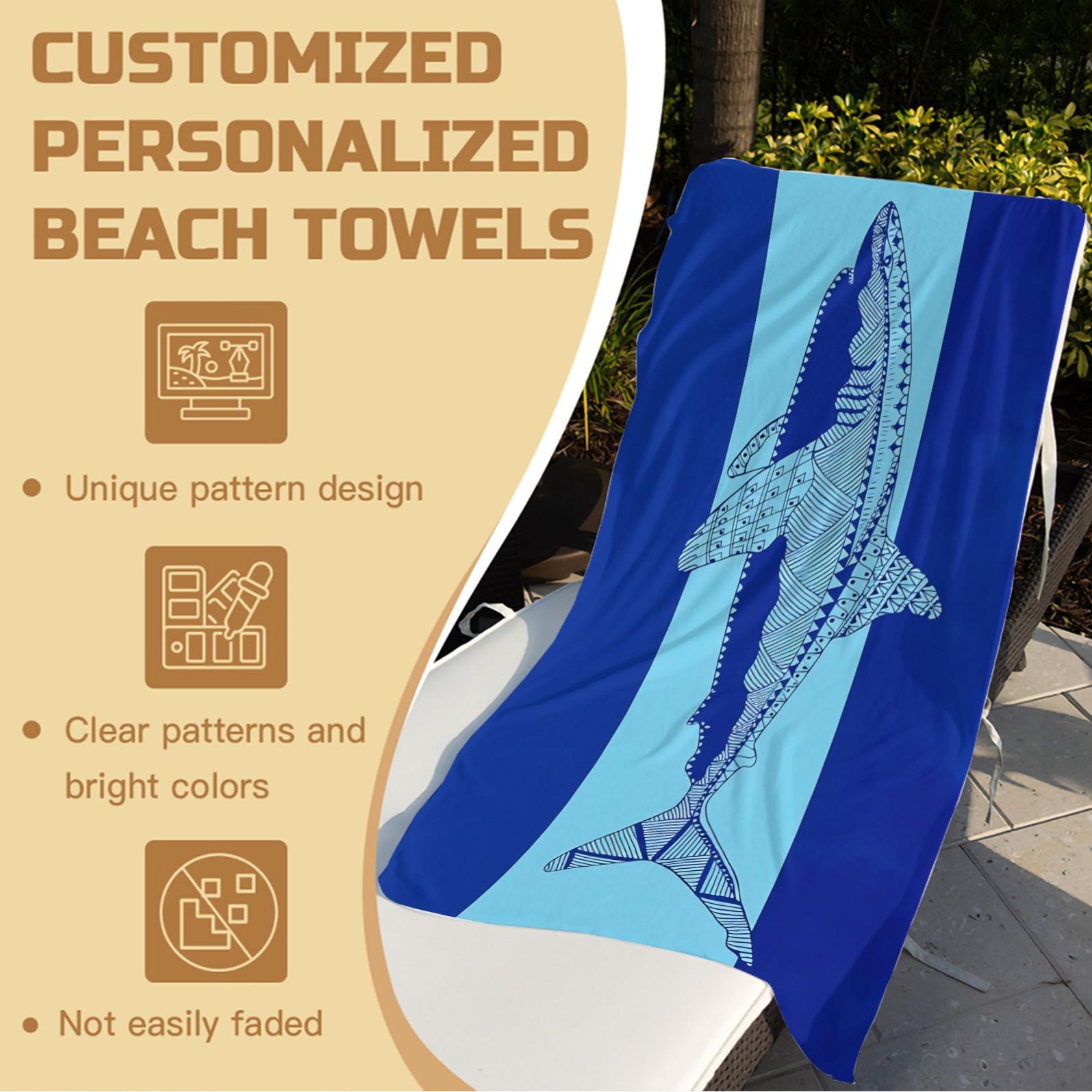 Exotic Tribal‑Style Marine Life Beach Towels, Ethnic‑Style Marine Animal Print Beach Towels, and a Variety of Bohemian‑Patterned Oversized Pool Towels—All Made From Quick‑Drying Microfiber Fabric—to Help You Create a Unique Summer Travel Look