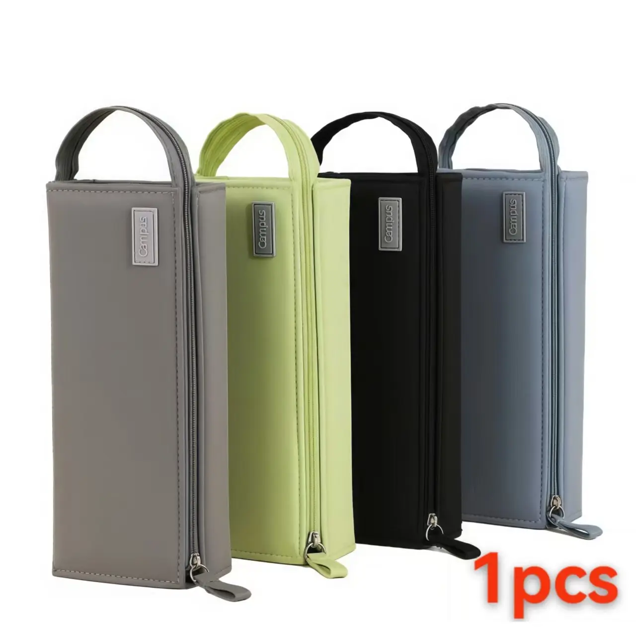 Large-capacity non-deformable pencil case-stylish and casual ergonomic design, suitable for school, office, travel arrangement, reinforced compartment, portable multifunctional stationery storage bag Desk Supplies Office Supplies