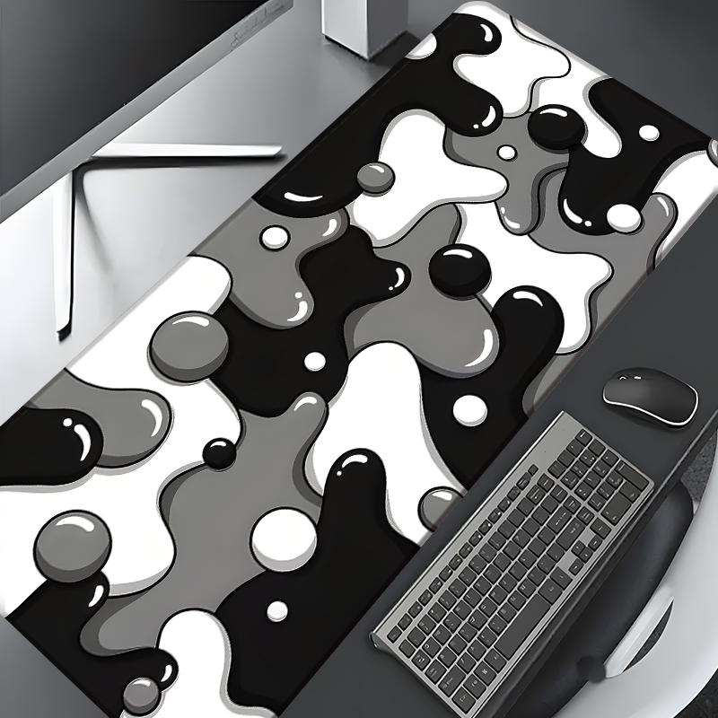 Abstract Pattern Mouse Pad, Rectangular Gaming Mouse Pad, Non-Slip Rubber Pad, Aesthetic Desktop Protective Pad for Laptop and Desktop Computer Gaming, Premium Multipurpose Mousepad, Gaming Accessory, Made for Gaming, Decoration
