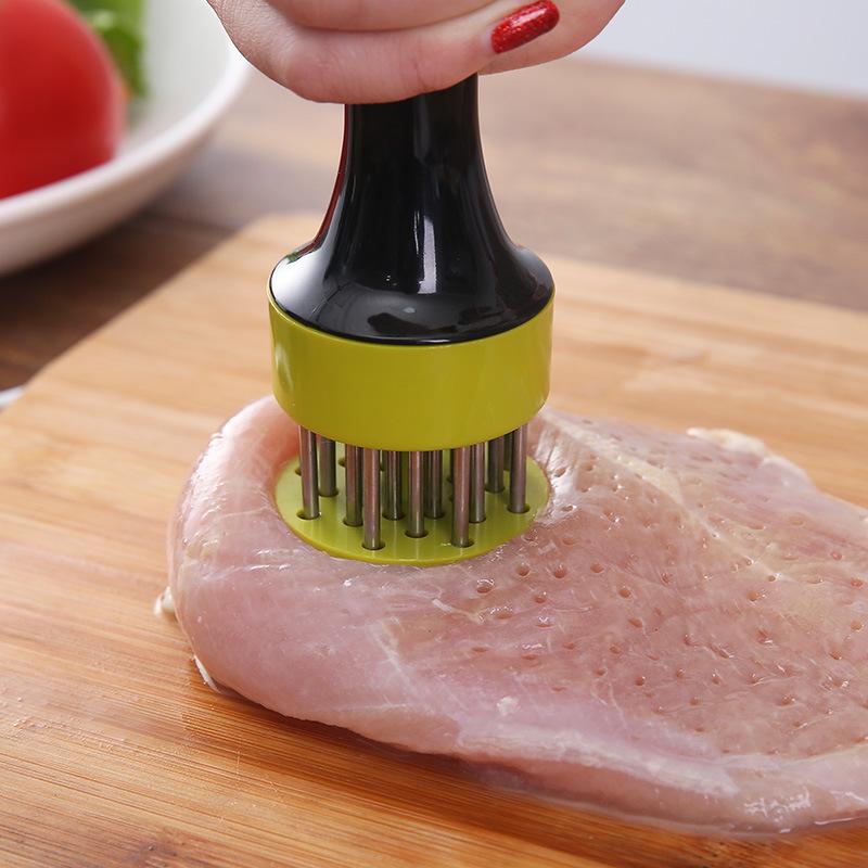 Stainless Steel Meat Tenderizer Needle Steak BBQ Kitchen Cooking Tool