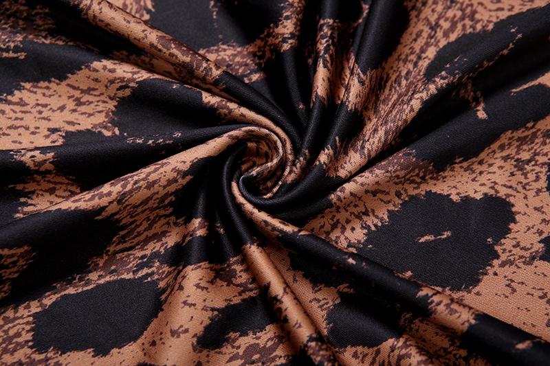 DOUCIU Sporty Casual Tight-Fitting Sexy Hot Street Style Hip-Hop Trendy Cool Rap Women'S Fitted Clothing Set Thin Printed Long-Sleeved Top And Pants Two-Piece Set