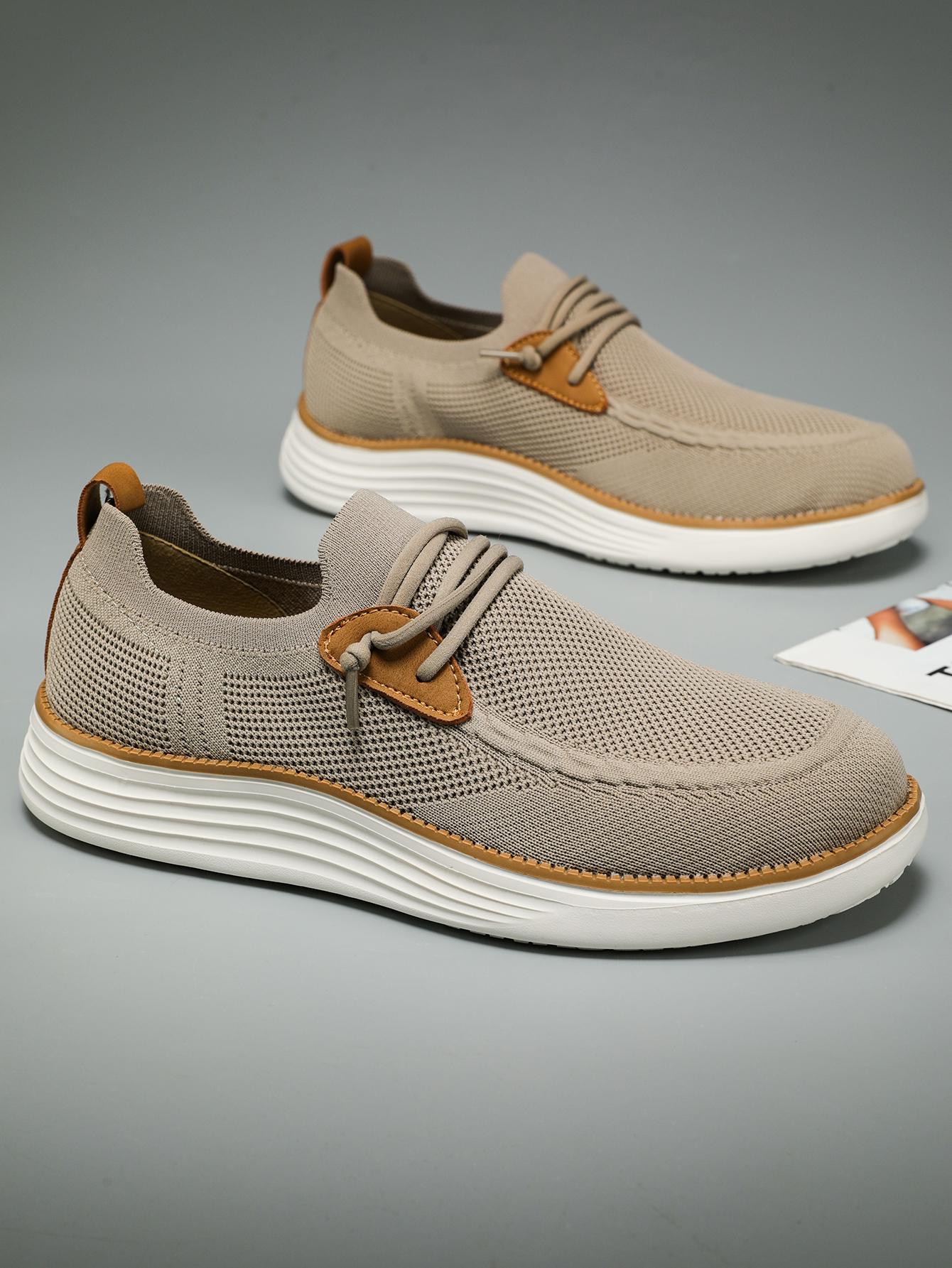 Men's Mesh Sneakers Oxfords Business Casual Walking ShoesTennis Comfortable, Lightweight Comfortable Sports Running Shoes，Knitted Mesh Breathable And Comfortable Platform Sneakers