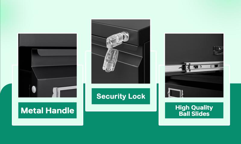 Letaya 2 Drawer Mobile File Cabinet with Lock,Under Desk Metal Filing Cabinets for Home Office Organizer Letters/Legal/A4(Required Assemble) Letaya 2 Drawer Mobile File Cabinet with Lock,Under Desk Metal Filing Cabinets for Home Office Organizer Letters/Legal/A4(Required Assemble)