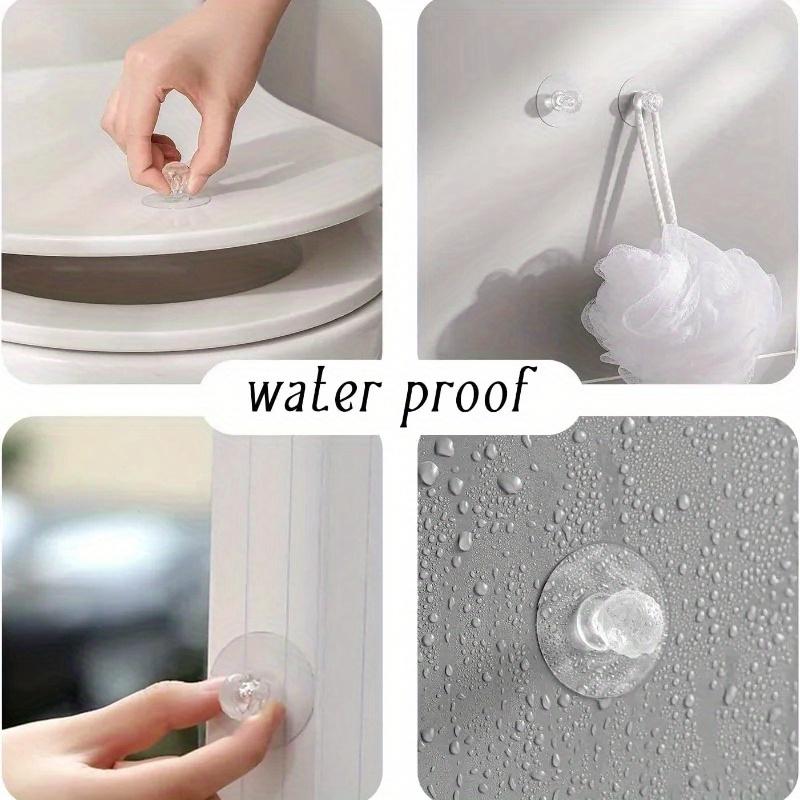10pcs Transparent Crystal Cabinet Drawer Door Knobs Handles with Self-adhesive Handle and Hook, Self Adhesive Hooks