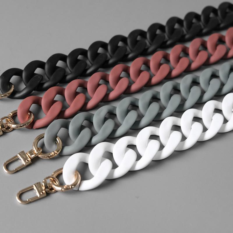 Luggage & Handbag Resin Chain, 27-Color Acrylic/Resin Thick Baked Paint Chain, Bag Charms, Acrylic Pvc, Backpack Accessories, Badge Accessories, Bag Chains, Purse Chains For Handbags
