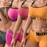 4PCS Women's Underwear Set Includes  New Bra Top and Pants Seamless Comfort Fitted Daily Wear, Soft and Breathable Ladies Lingerie Pack Clothing