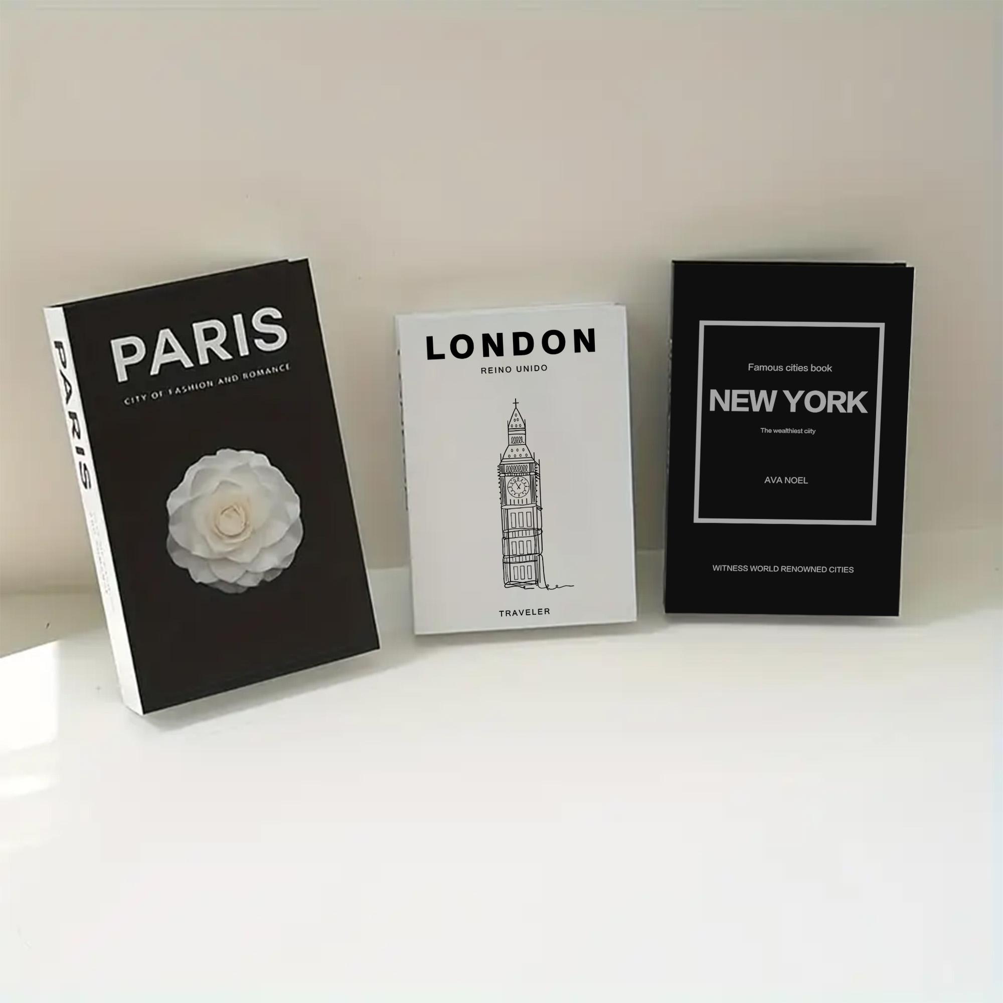 Beautiful Decorative Coffee Table Books, Fashionable Faux Fake Books for Home Bookshelf, Modern Room Decoration, Living Room Decor, Novelty Decor, Desk Decor, Stackable Props, Home Decor Products, Set of 3 #GLOBAL PICKS
