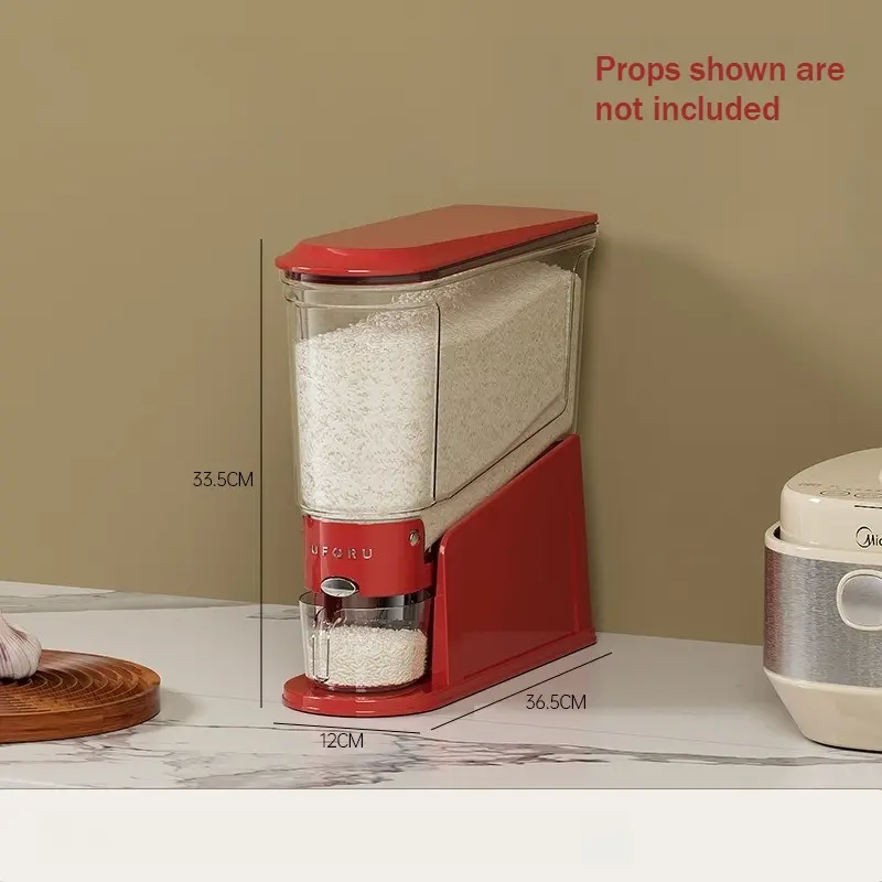 Narrow Mouth Airtight Grain Storage Container, Insect & Moisture Resistant, One-Touch Sealing Design, Multi-purpose Storage Bin For Grains, Beans, Pet Food & Kitchen Pantry Supplies