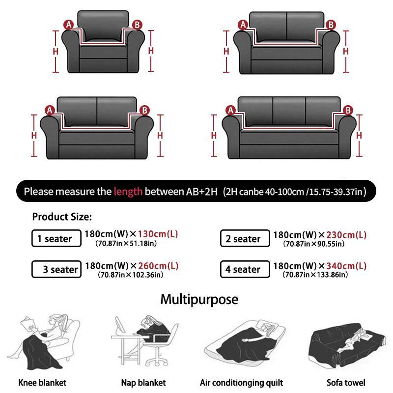 Modern Minimalist Thick Sofa Throw Blanket, Anti-Slip Wrinkle-Resistant All-Season Use, ///ivory Colors, Home Decor Upgrade Tool, Sofa Couch Covers, Sofa Slipcover