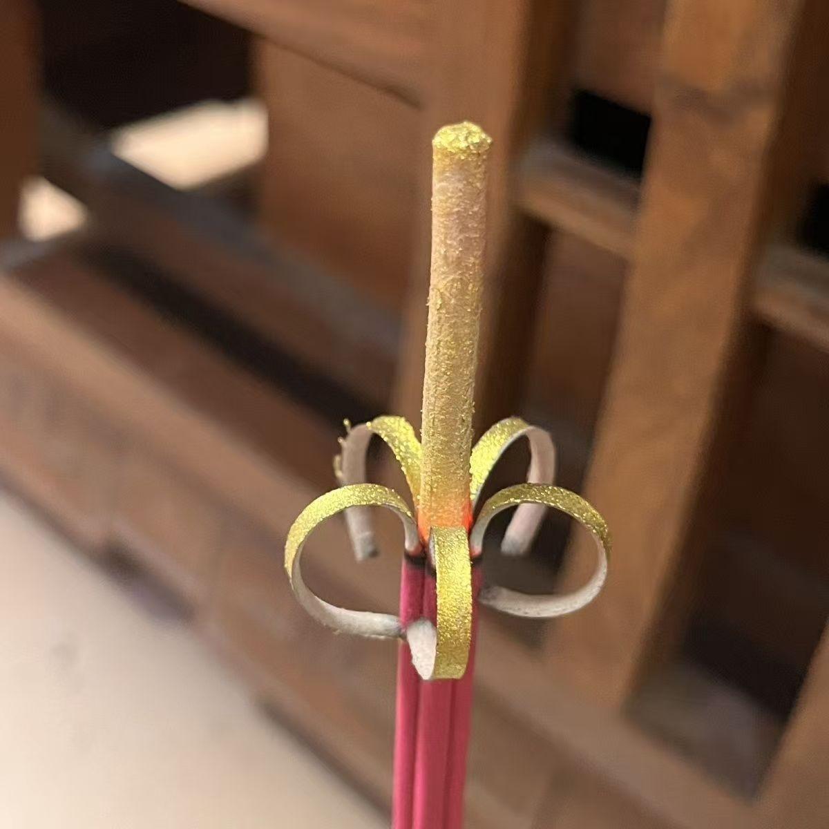 2 Packs Large 13-Inch Incense Sticks, Natural Flower Shape Burn, Home Protection, Bring Good Luck, Family Prosperity, Pure Natural