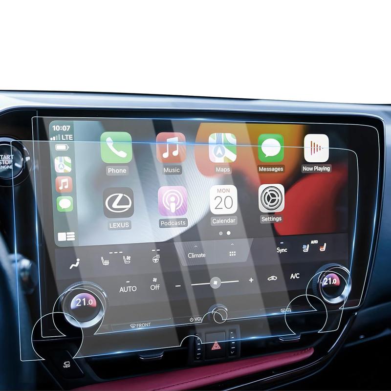 Canvcle 2 Pack 2022-2025 NX Screen Protector for Lexus NX250 NX350 NX350H NX450h+ 14-Inch Tempered Glass Anti-Glare Durable Smooth Protection for Lexus NX Accessories