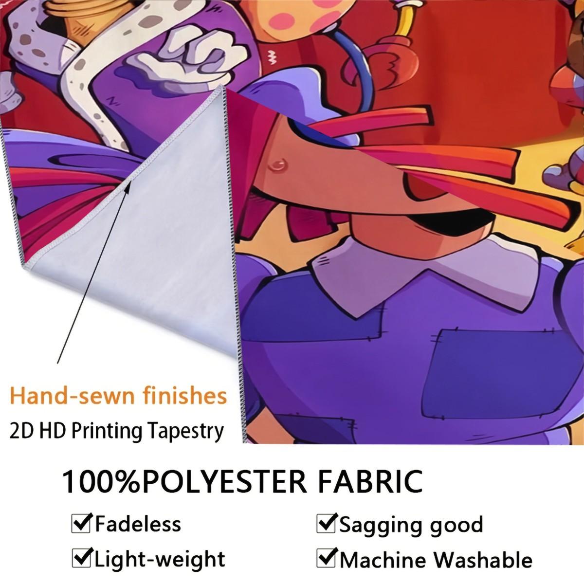 Circus Scary Patterned Tapestries For Home Decoration, Fashionable Room Flags, Unique Wall Art For Living Rooms And Bedrooms, Gifts For Children And Teenagers