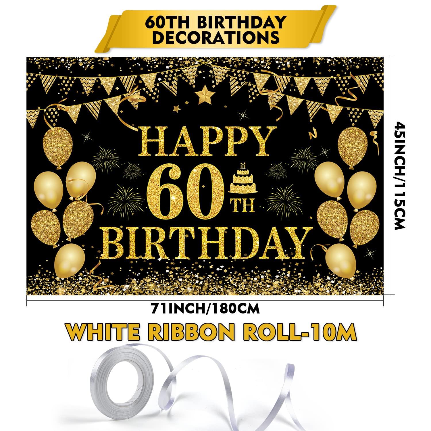 60th Birthday Backdrops, Birthday Banners, Birthday Party Decorations, Family Photo Backdrops