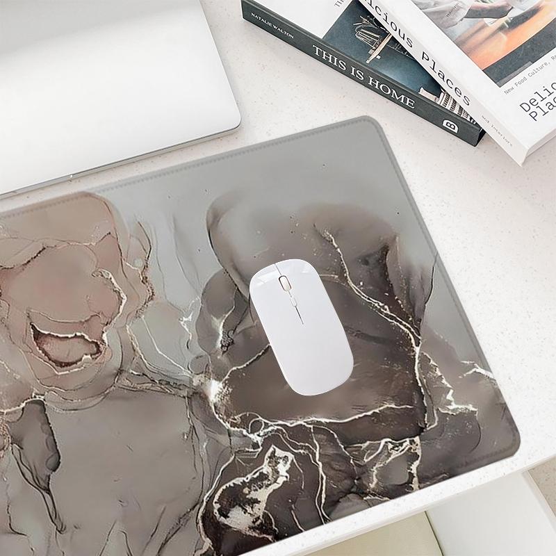 Abstract Marble Pattern Mouse Pad, 1 Count Rectangle Gaming Mouse Pad, Non-Slip Mousepad, Office Desk Keyboard Mouse Mat for Home Office Game Room Desk
