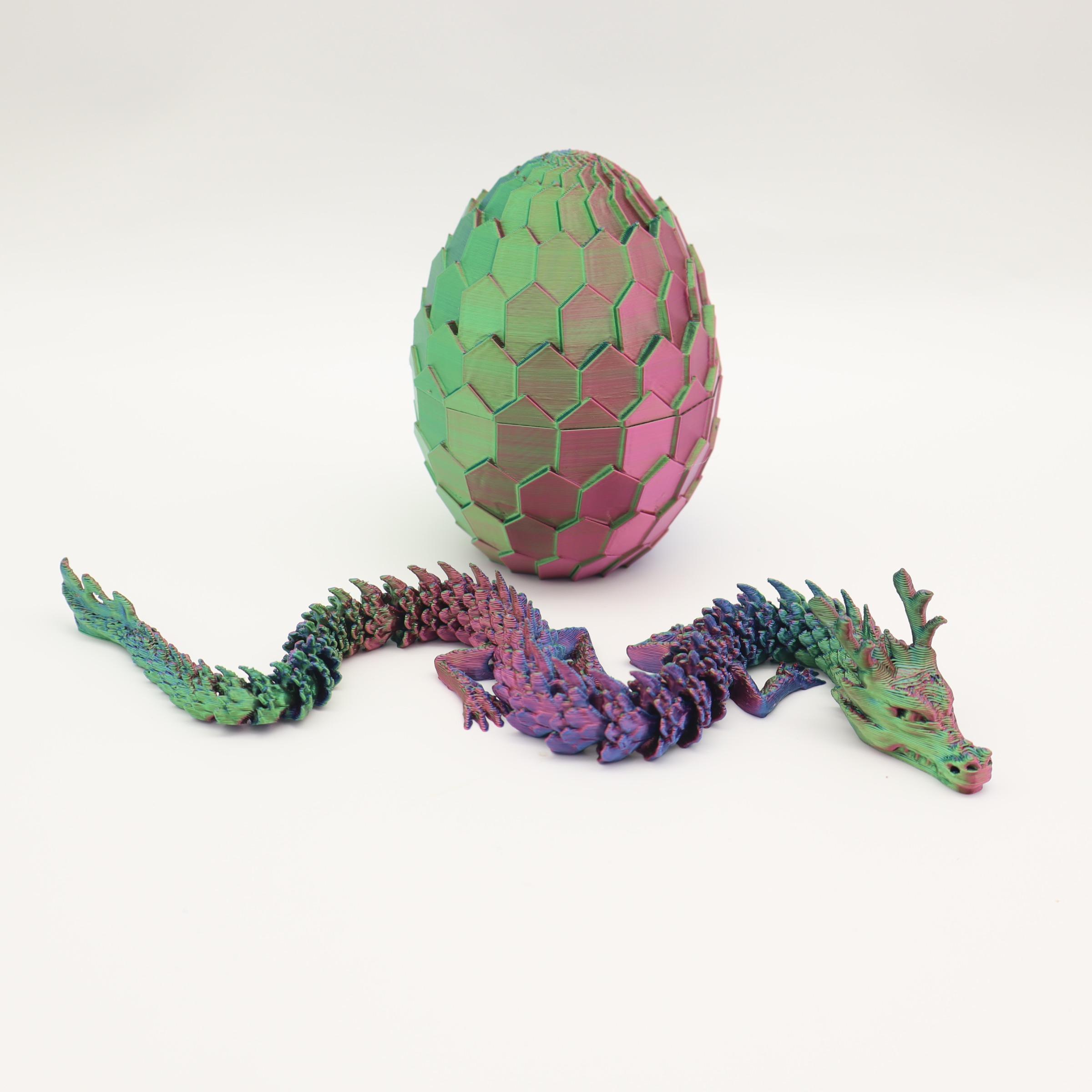 2pcs 3D Printed Dragon Egg Shaped Decorative Eggs, Collectible Figurines, Home Decoration Gift, Party Supplies, Perfect Christmas & New Year Present