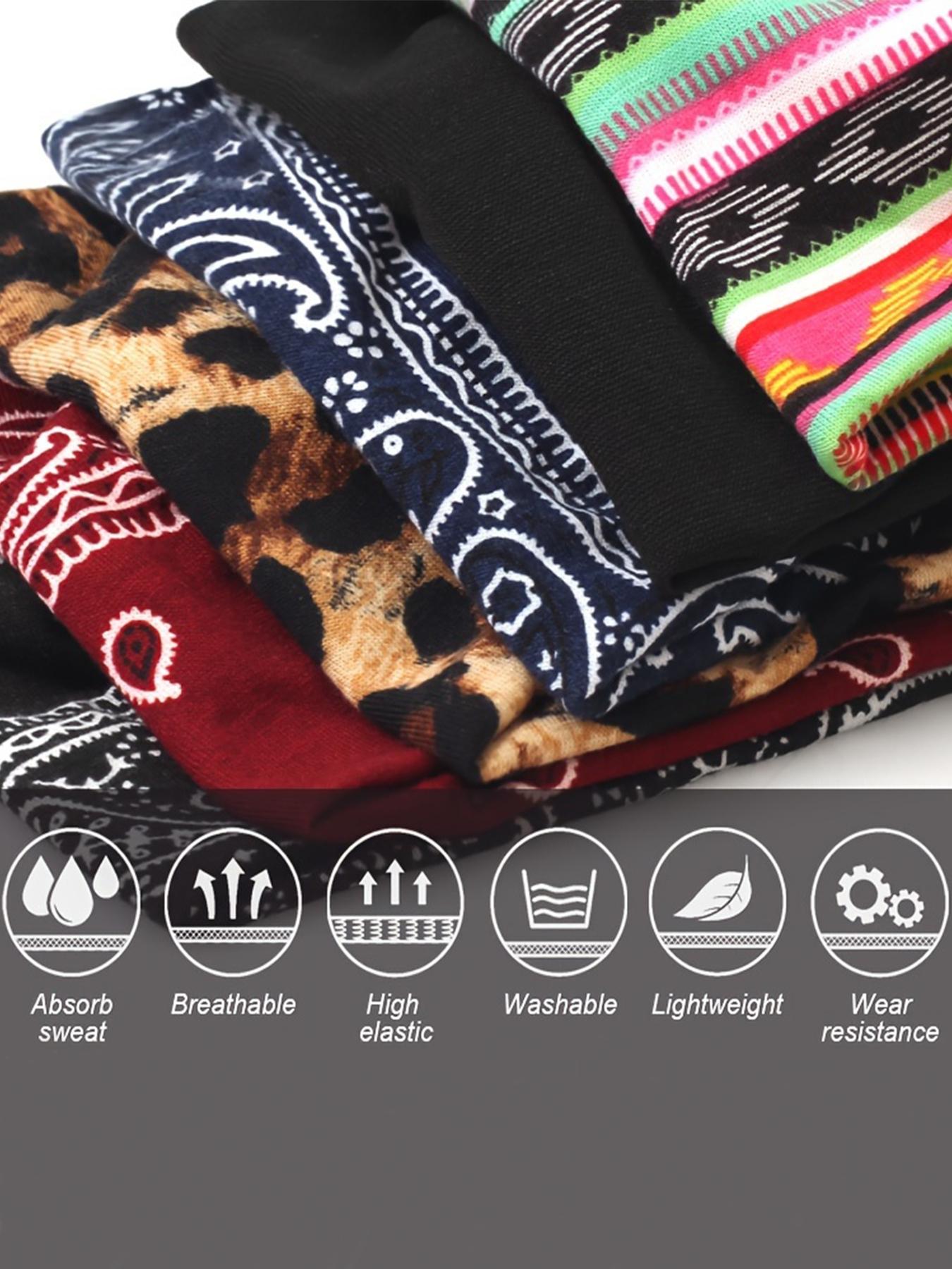 Stylish crossover bohemian hair bands with diverse patterns like leopard and paisley prints. Elastic, comfortable, non-pinching, anti-slip wide-band—must-haves for outfits. Zigzag Headband Boho