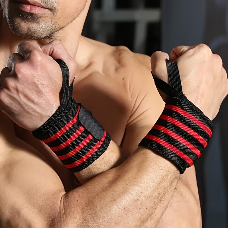 1 adjustable fitness wristband - unisex polyester weightlifting strap, thickened fitness band with thumb loop, suitable for strength training