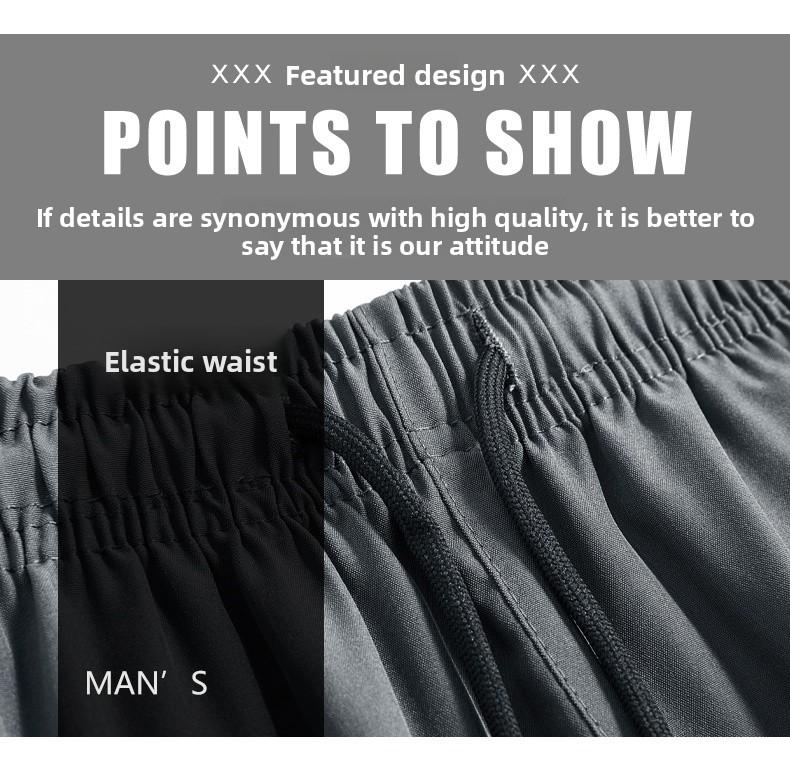 Men's 5-Pack quick drying close fitting sports and leisure gym shorts with breathable bottom, zipper pocket, elastic waistband, multiple sizes, suitable for fitness and outdoor wear