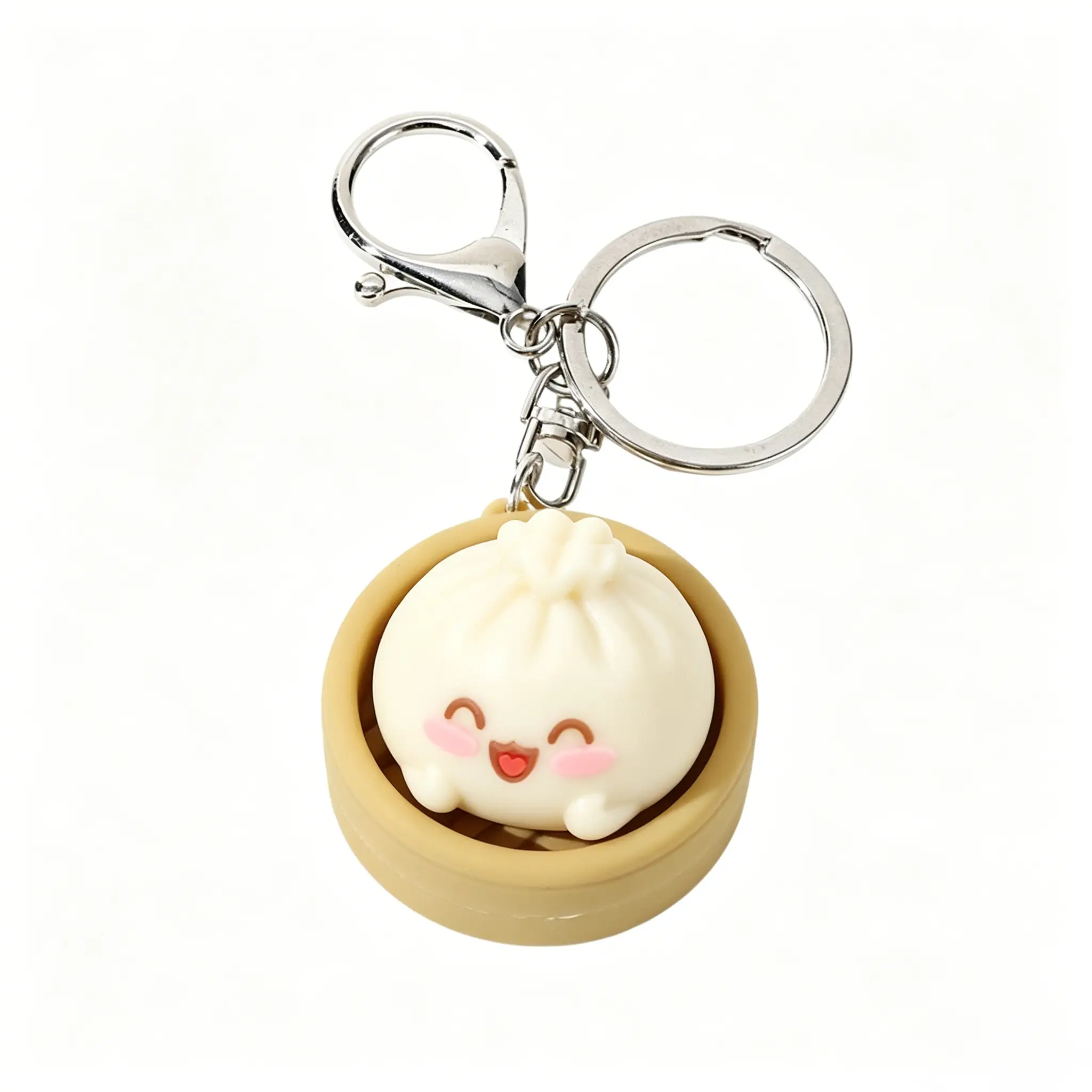 Smile & Classic Dumpling Keyboard Fidget Toy,Sensory toys gift, Stress-relief cute Clicker Keychain for Focus Boost, Quiet Anxiety Toys for Kids & Adults, Ideal for Work, Travel and Home