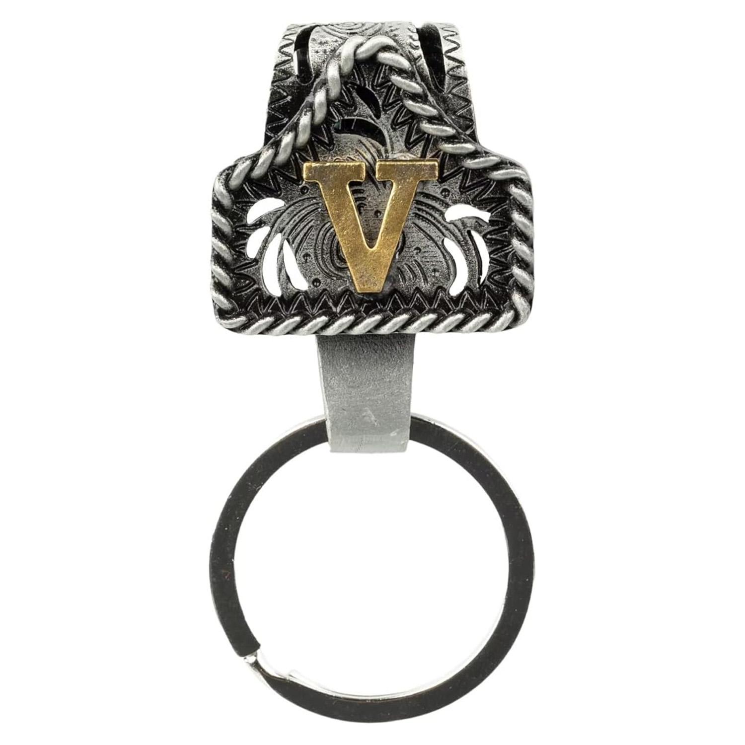 Vintage Western Cowboy Letter Keychain, Handmade Metal A Initial Key Chain Clip, Personality key holder for Pocket&Bag, Personalized Keychain, Metal Keychains, Keychain For Bags