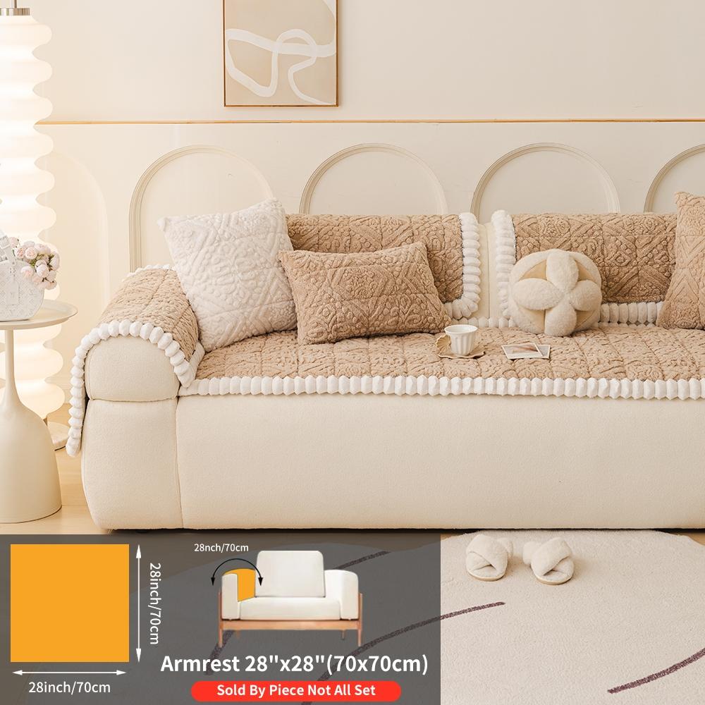 Thick Bohemian Style Quilted Sofa Cover for Autumn Winter, Non-Slip Pet Protection, Fits Two-Seat to Four-Seat Sofas #TOP PICKS