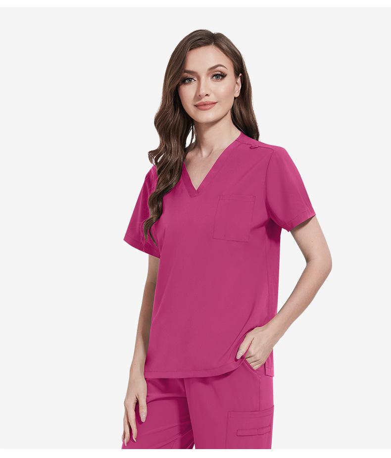 Stretchy and Comfortable Summer Thin Ankle-length Pants Workwear Special Scrubs for Clinic Beauticians Suitable for Beauty Care Outpatient Duty Daily Operations and Other Scenarios Breathable Skin-friendly and Easy To Maintain