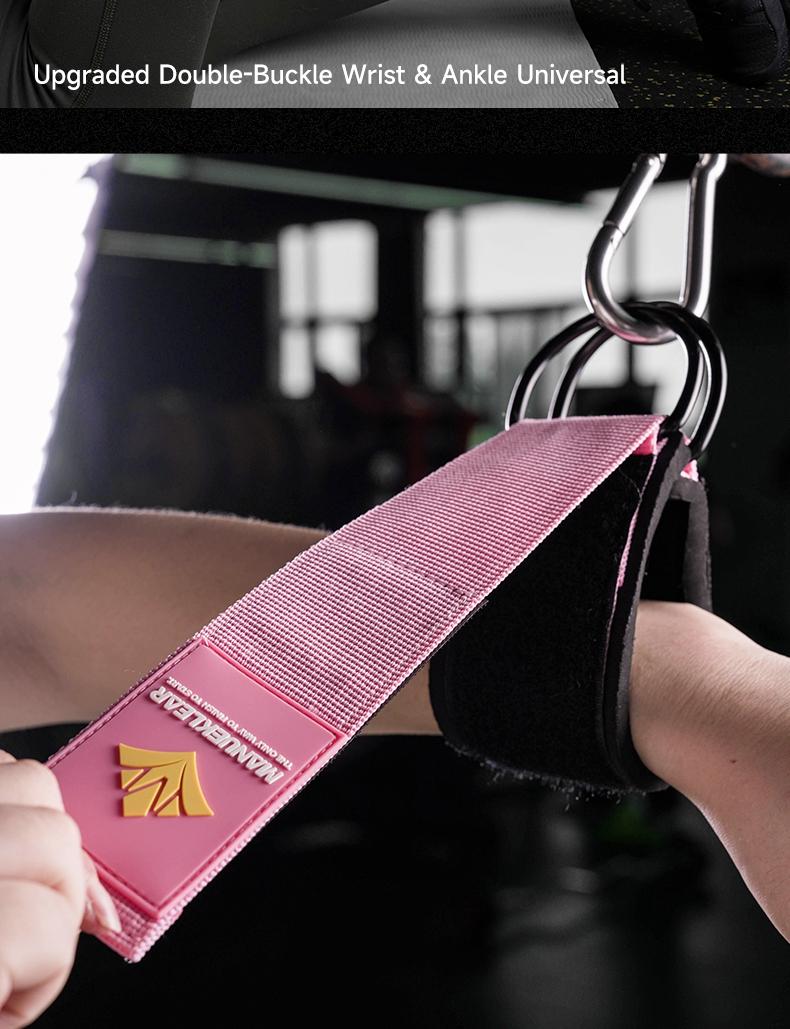 Manueklear Fitness Ankle & Wrist Strap, 6mm Sbr Cushion, Velcro Double Buckles, Universal for Ankle Wrist Thigh, Comfortable for Workout Gym Training
