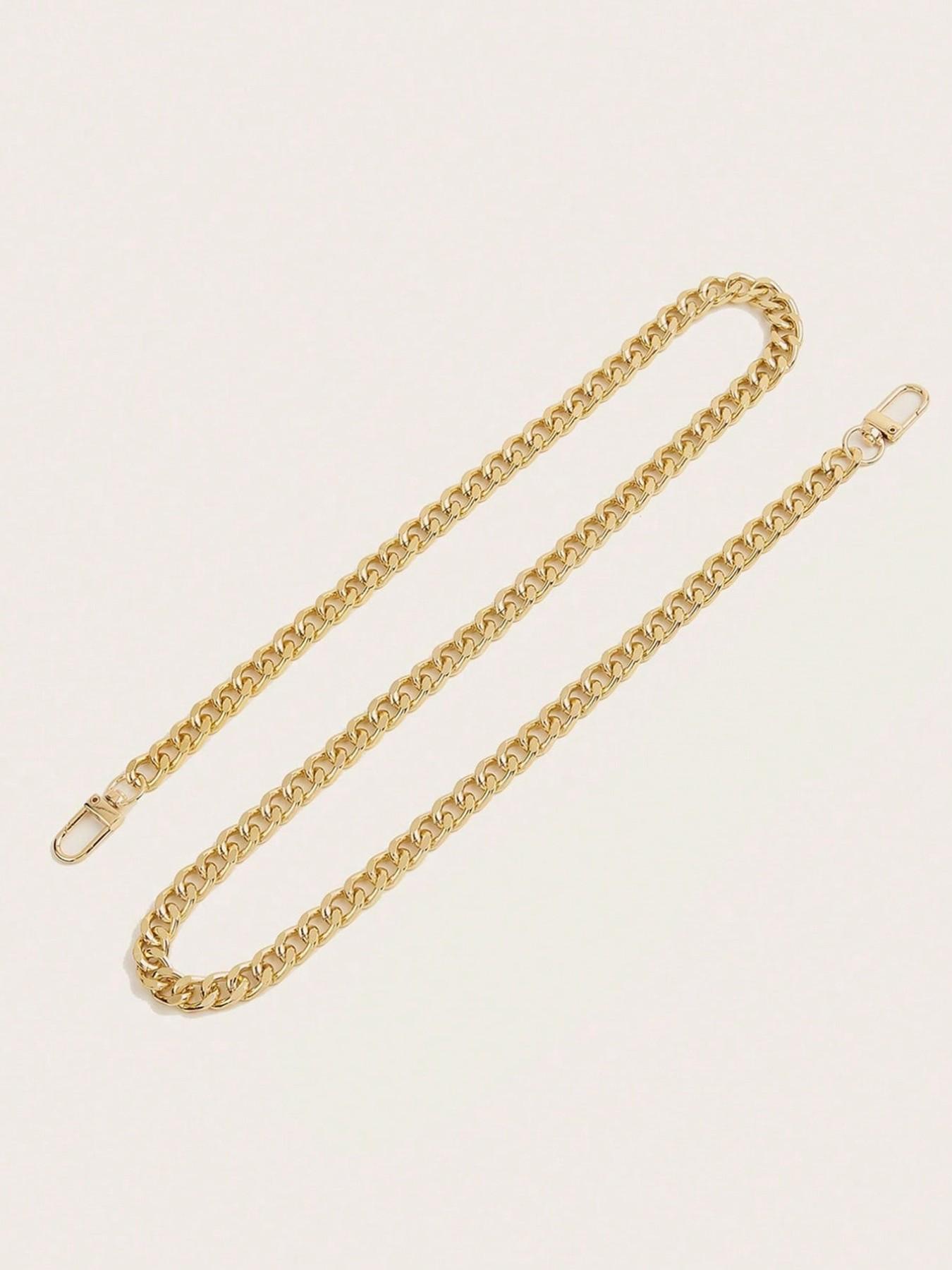 Multi-Size Metal Curb Chain Bag Strap, Silver Color Replacement Shoulder Strap, Removable Adjustable Strap, Detachable Chain Strap, 20-120cm Length, Universal Handbag Accessory, Accessories For Bags