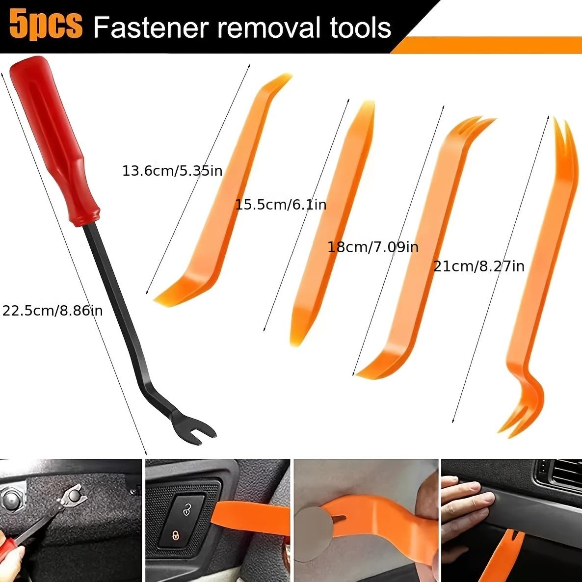 Heavy-Duty Sel-Locking Nylon Push Rivets, Versatile Fasteners for Automotive & Everyday Repairs, Clip Removal Plier Bracket Tool Kit