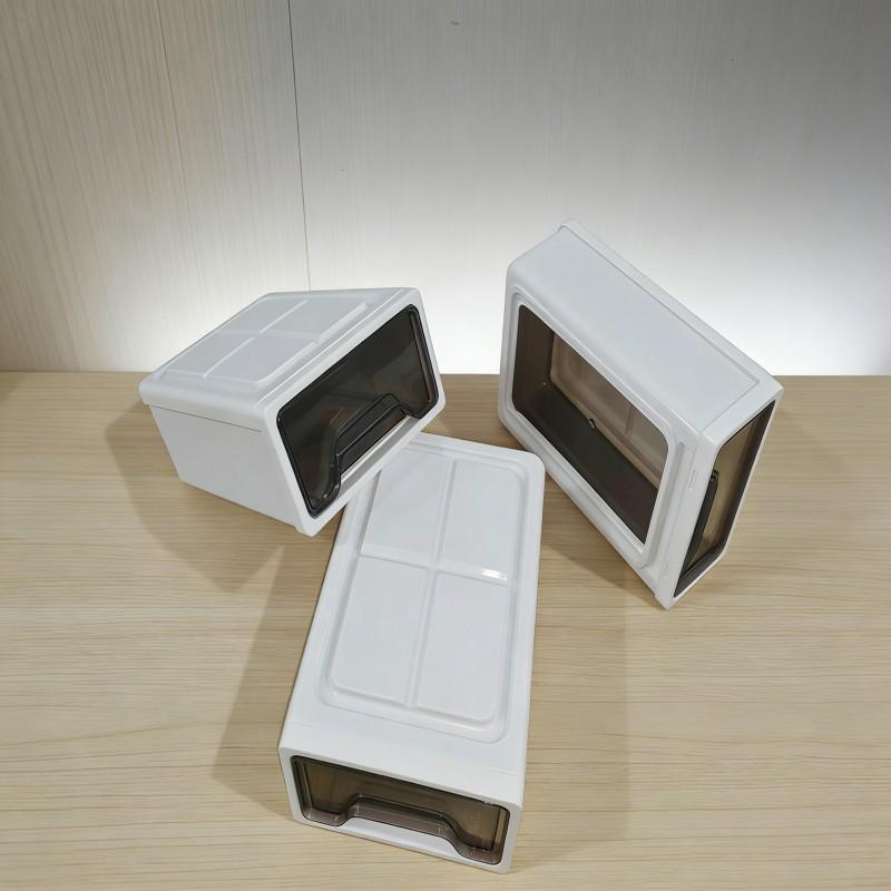 3-Piece Stackable Drawer Organizer Set for Clothing, Documents, and Household Items Ideal Storage Solution for Wardrobes and Desktops, Closet Organization and Storage, Collapsible Storage Cabinet, Storage Drawers.