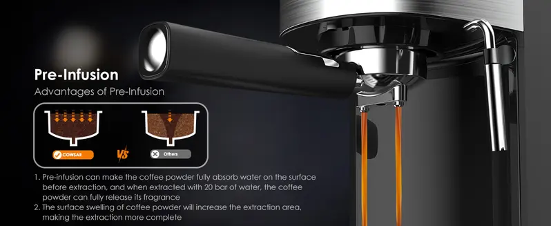 Milk Frothing Steam Wand