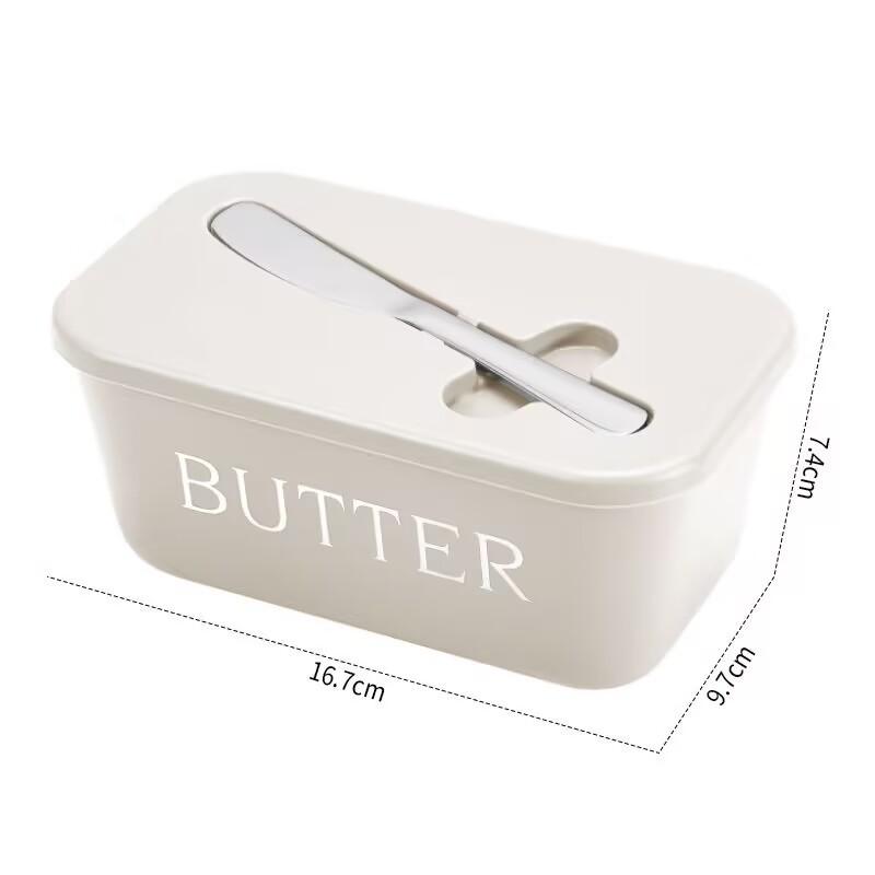 Rectangular butter container, airtight butter box, butter cutting and refrigeration box, cheese storage box
