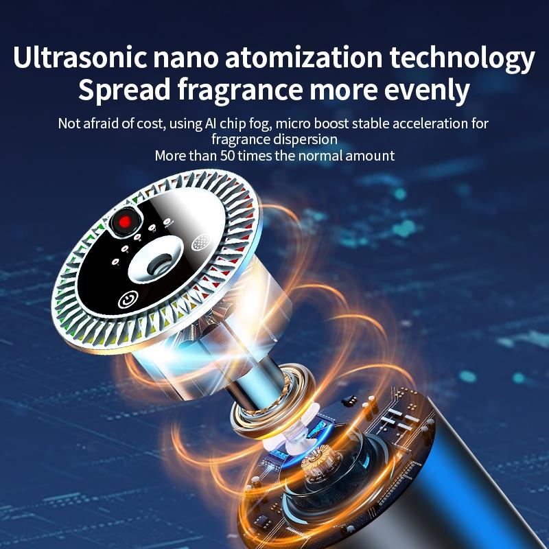 Essential Oil Diffuser Humidifier & Aroma Dispenser, Touch Sensor USB Powered, Colorful LED Lights, Auto Mode, Compact Design for Home Travel, Aromatherapy Diffusers