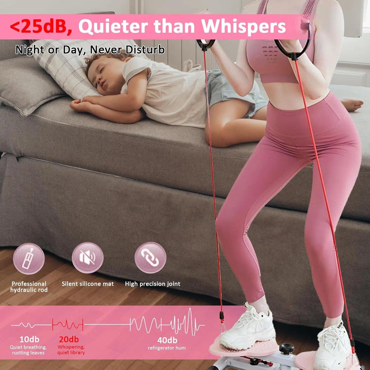 Core Training Waist Twist Board Slimming Twister with 265 Lbs Capacity Adjustable Noiseless Twisting Machine Home Fitness Gear for Women Men 9999 Blue Effective Workout