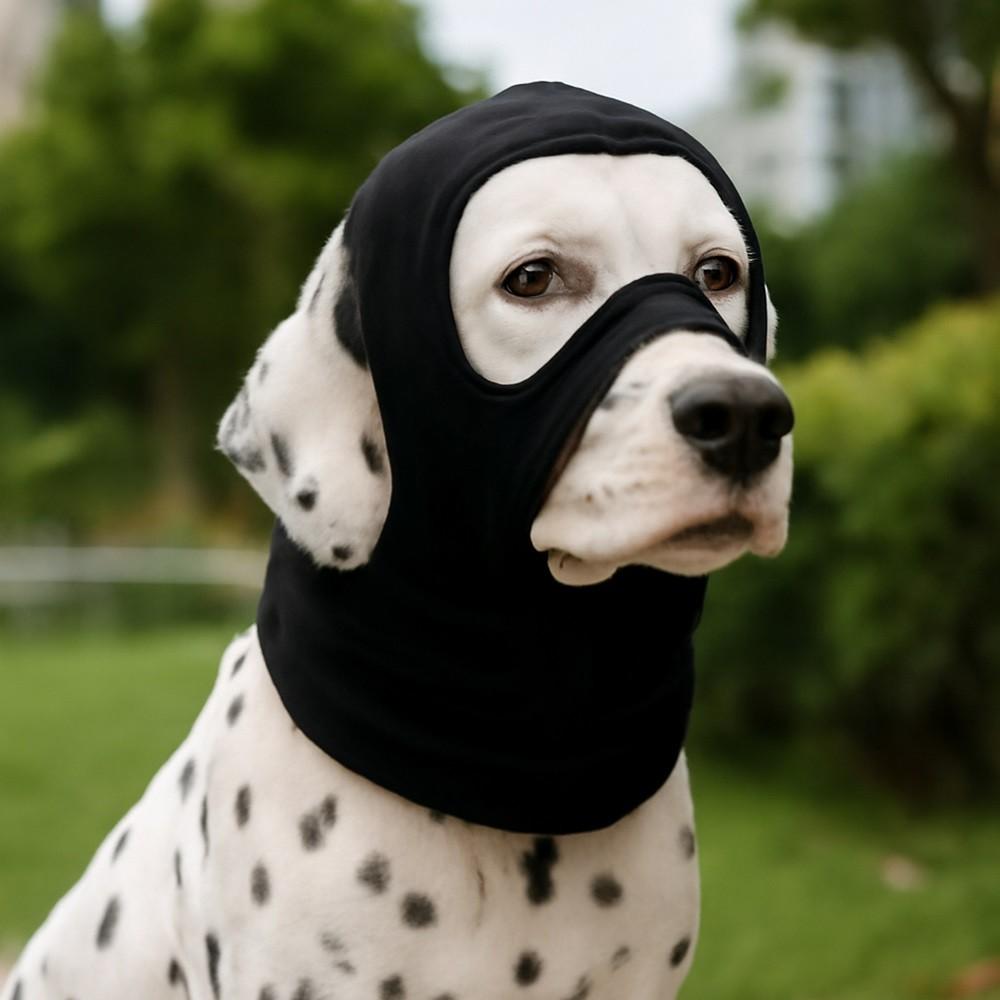 Pet Warmth Anti-Cold Dog Head Cover, Adjustable Windproof Neck Protector, Labrador Calming Mask, Fall Winter Essential Gear